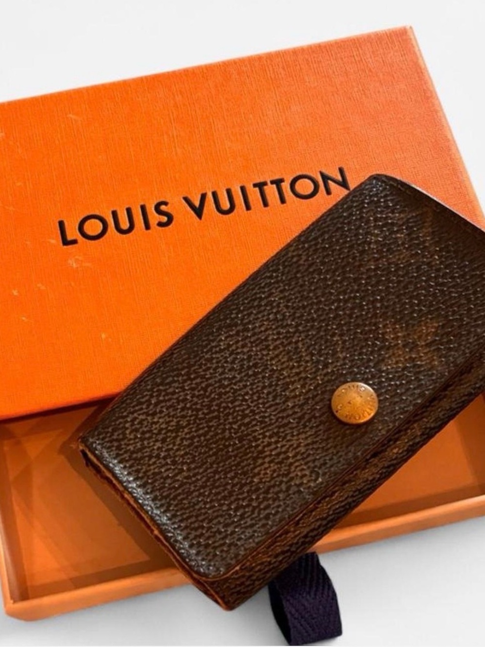 Vintage Louis Vuitton Monogram Coated Canvas Key Case - 1999